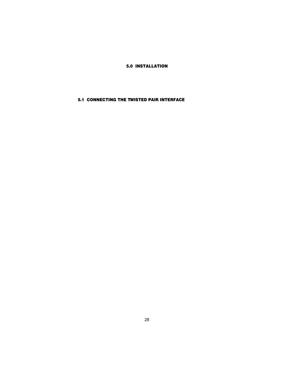 0 installation, 1 connecting the twisted pair interface, Installation | Connecting the twisted pair interface | Patton electronic 3088 User Manual | Page 28 / 48