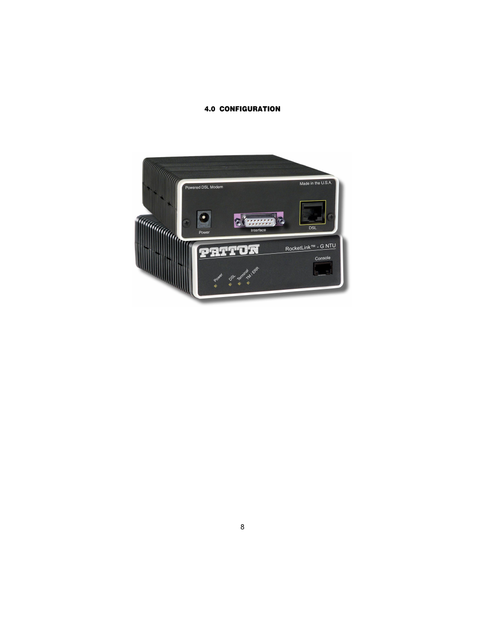 0 configuration, Configuration | Patton electronic 3088 User Manual | Page 8 / 48