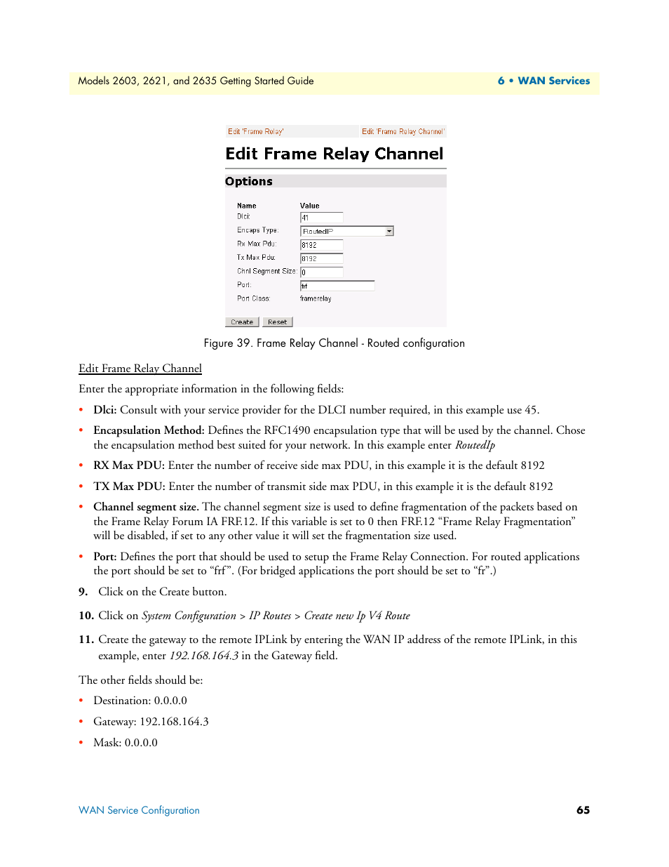 Frame relay channel - routed configuration, Figure 39 | Patton electronic 2635 User Manual | Page 65 / 133