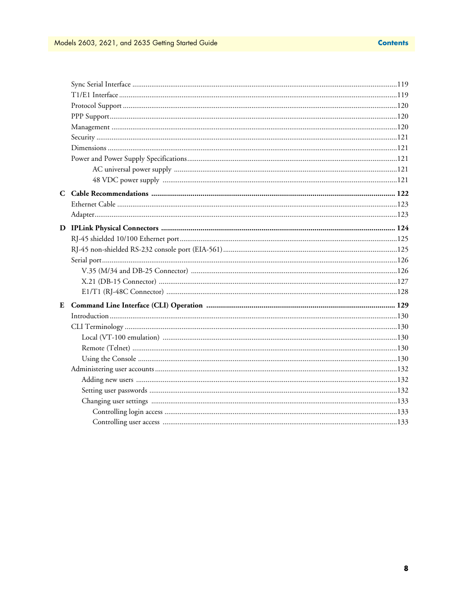 Patton electronic 2635 User Manual | Page 8 / 133