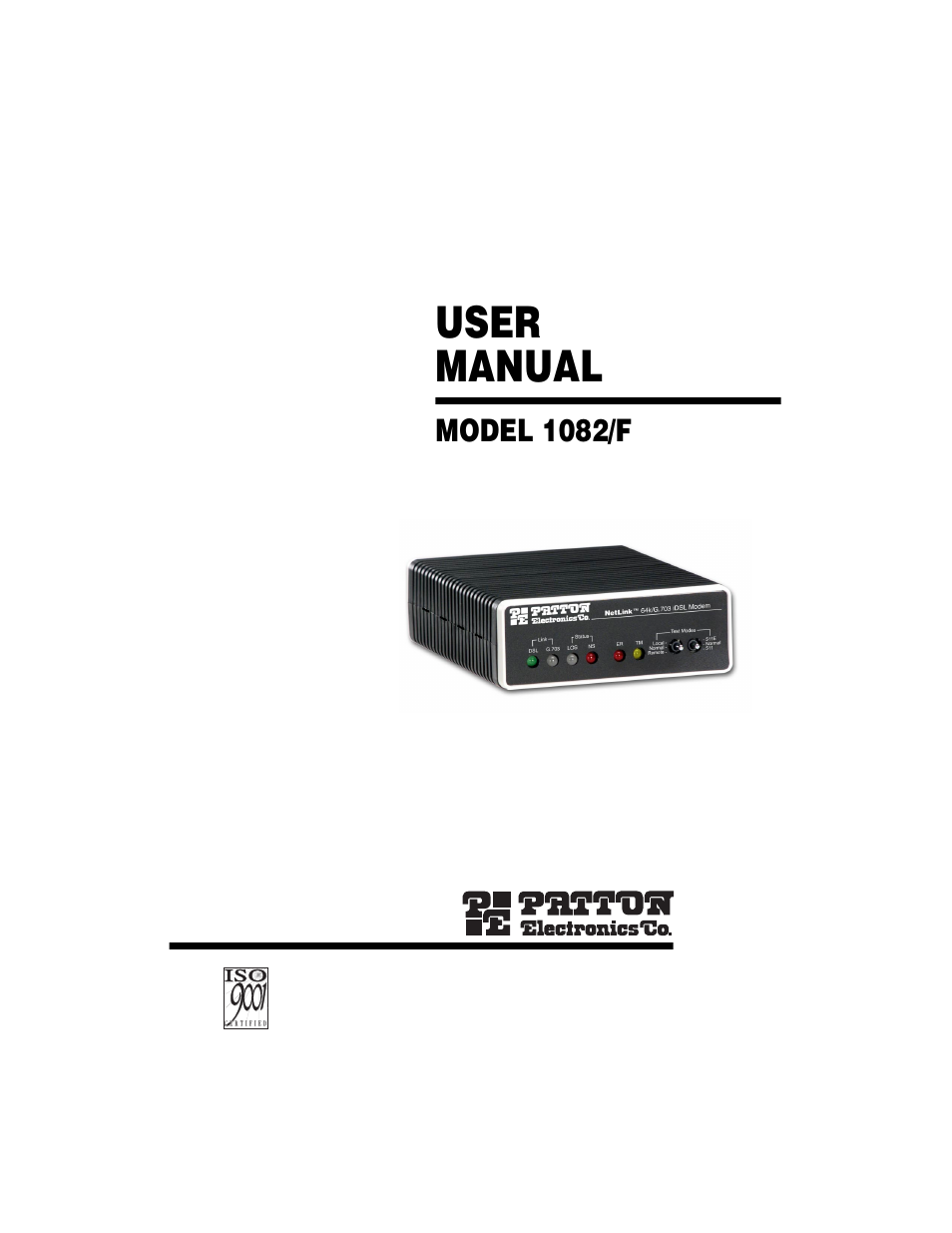 Patton electronic 1082/F User Manual | 28 pages