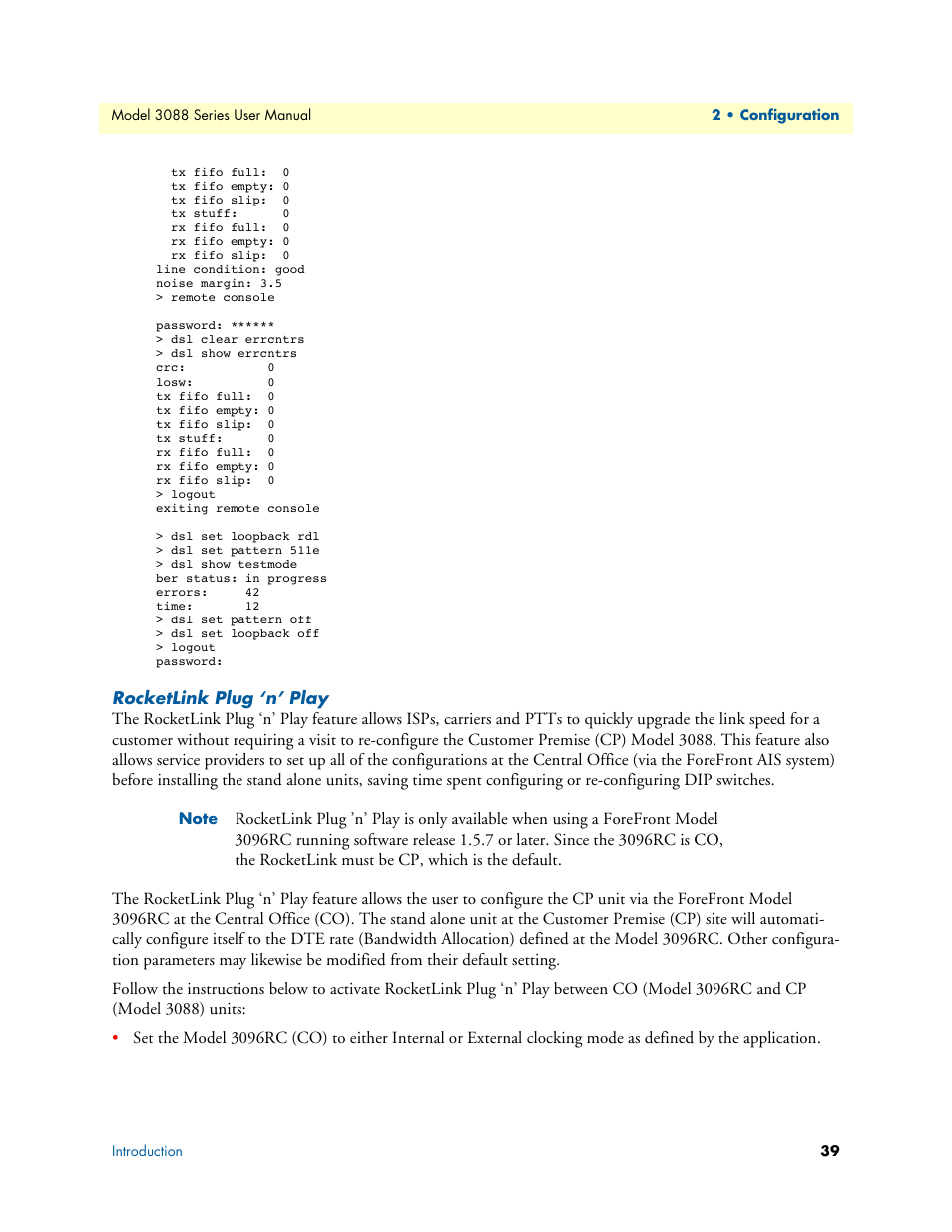 Rocketlink plug ‘n’ play | Patton electronic 3088 Series User Manual | Page 39 / 82