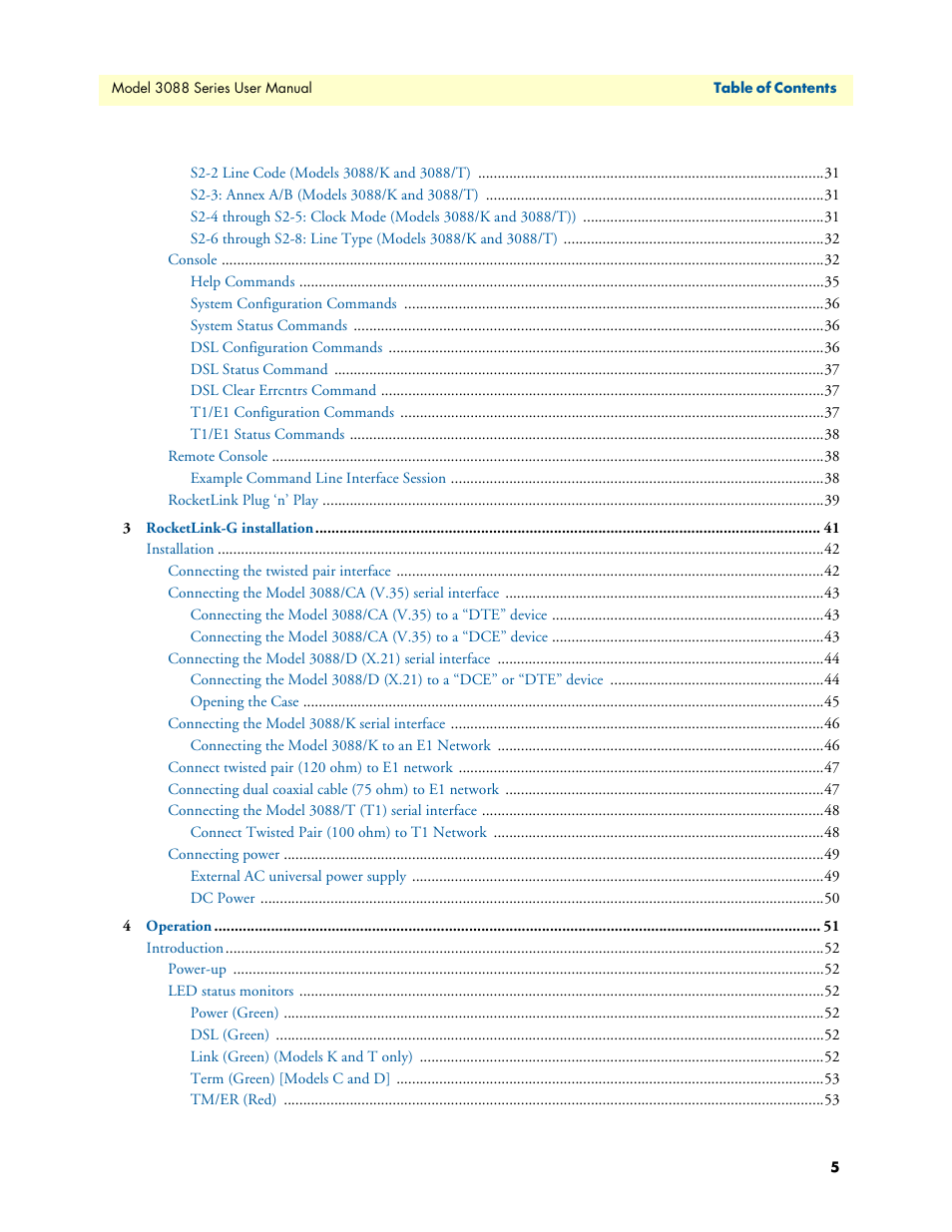 Patton electronic 3088 Series User Manual | Page 5 / 82