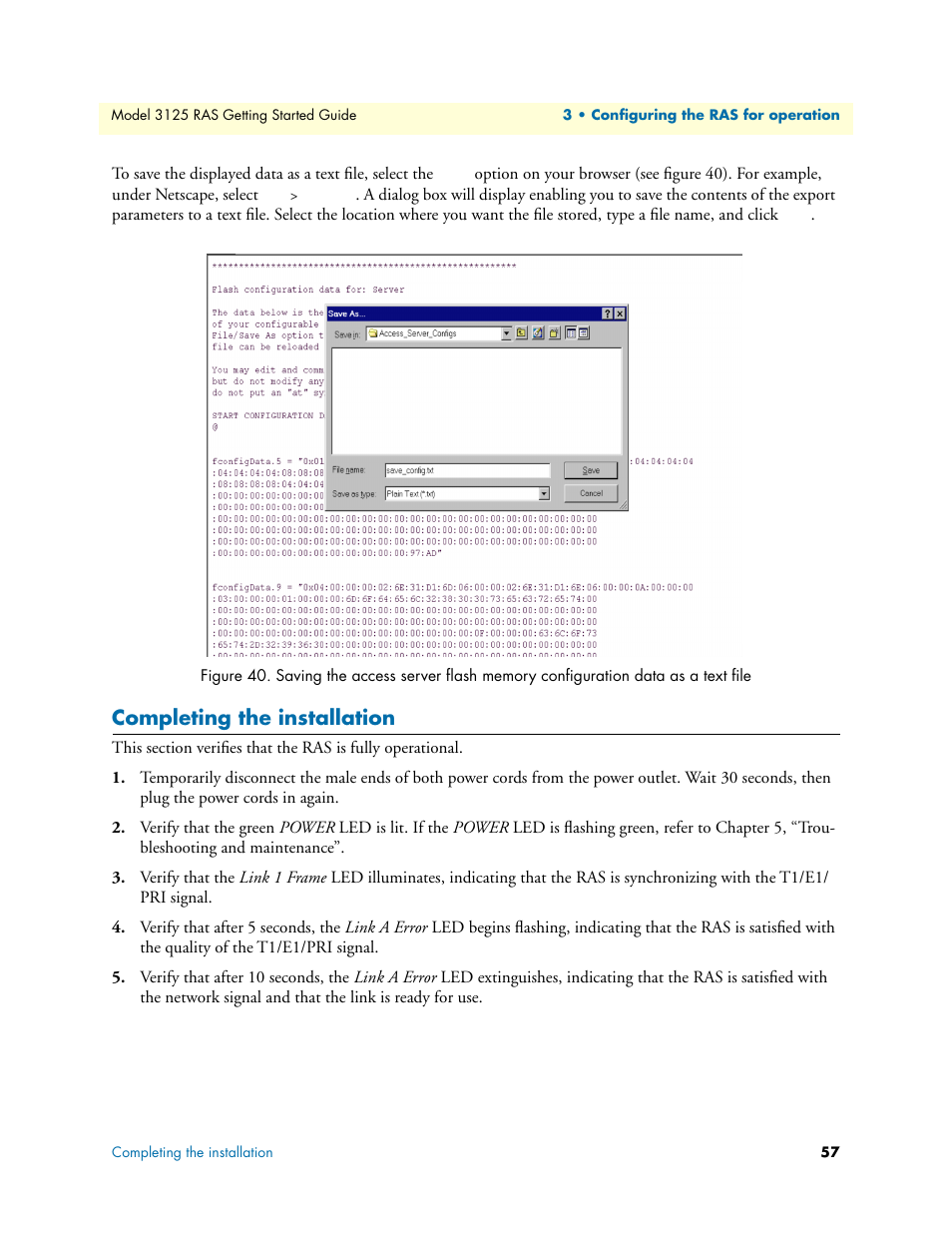 Completing the installation | Patton electronic ForeFront 3125 User Manual | Page 57 / 65