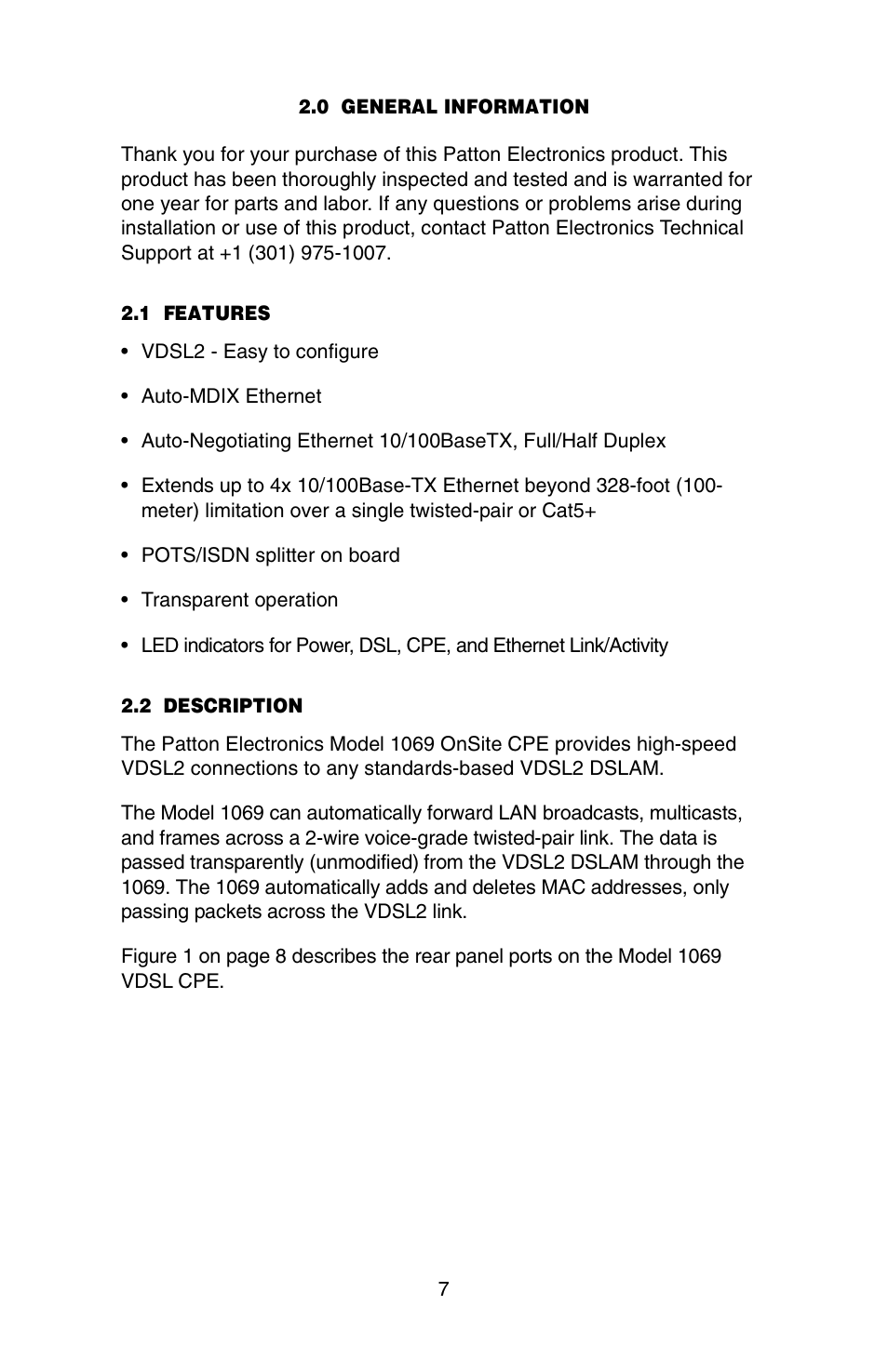 Patton electronic 1069 User Manual | Page 7 / 20