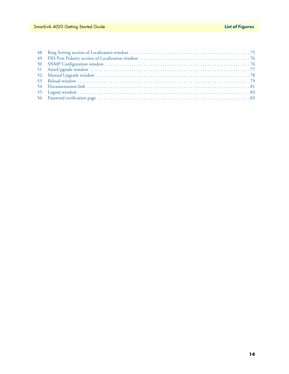 Patton electronic SL4020 User Manual | Page 14 / 97