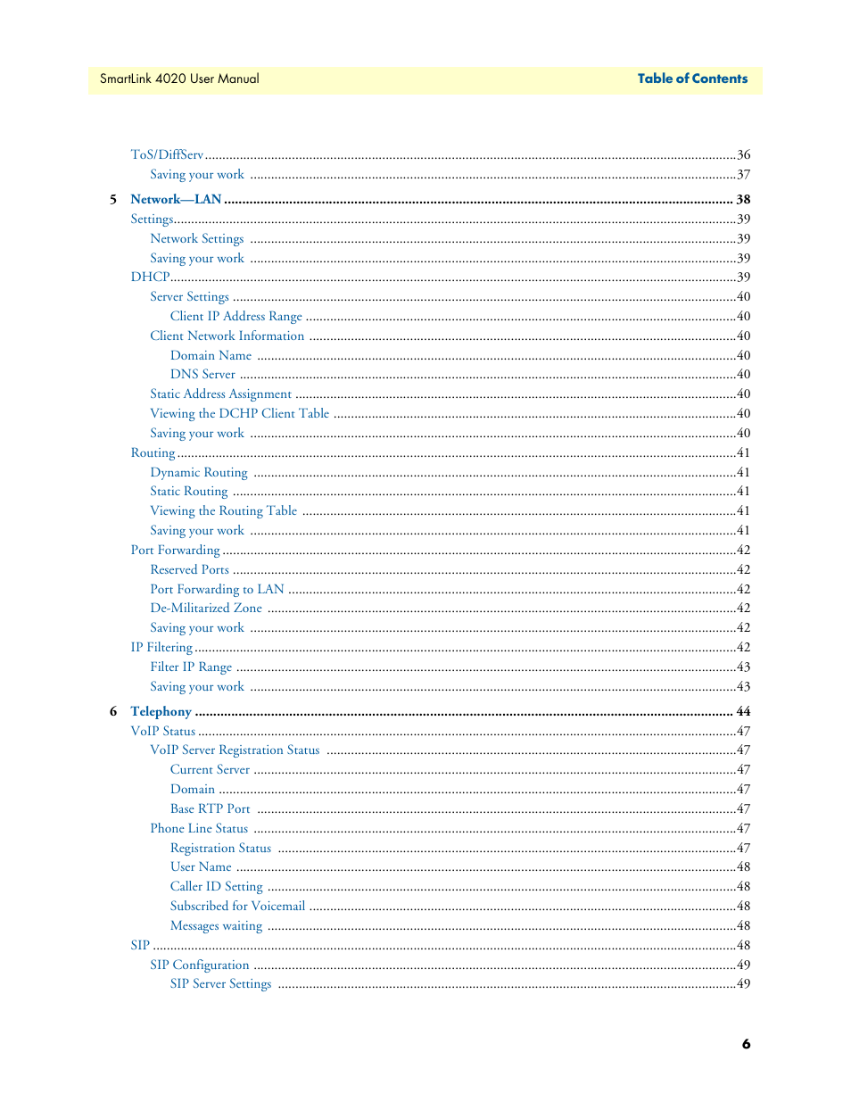 Patton electronic SL4020 User Manual | Page 6 / 97
