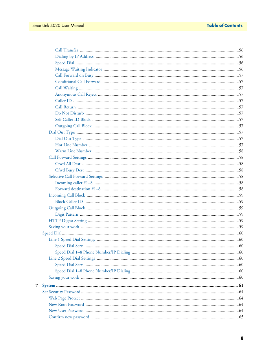 Patton electronic SL4020 User Manual | Page 8 / 97
