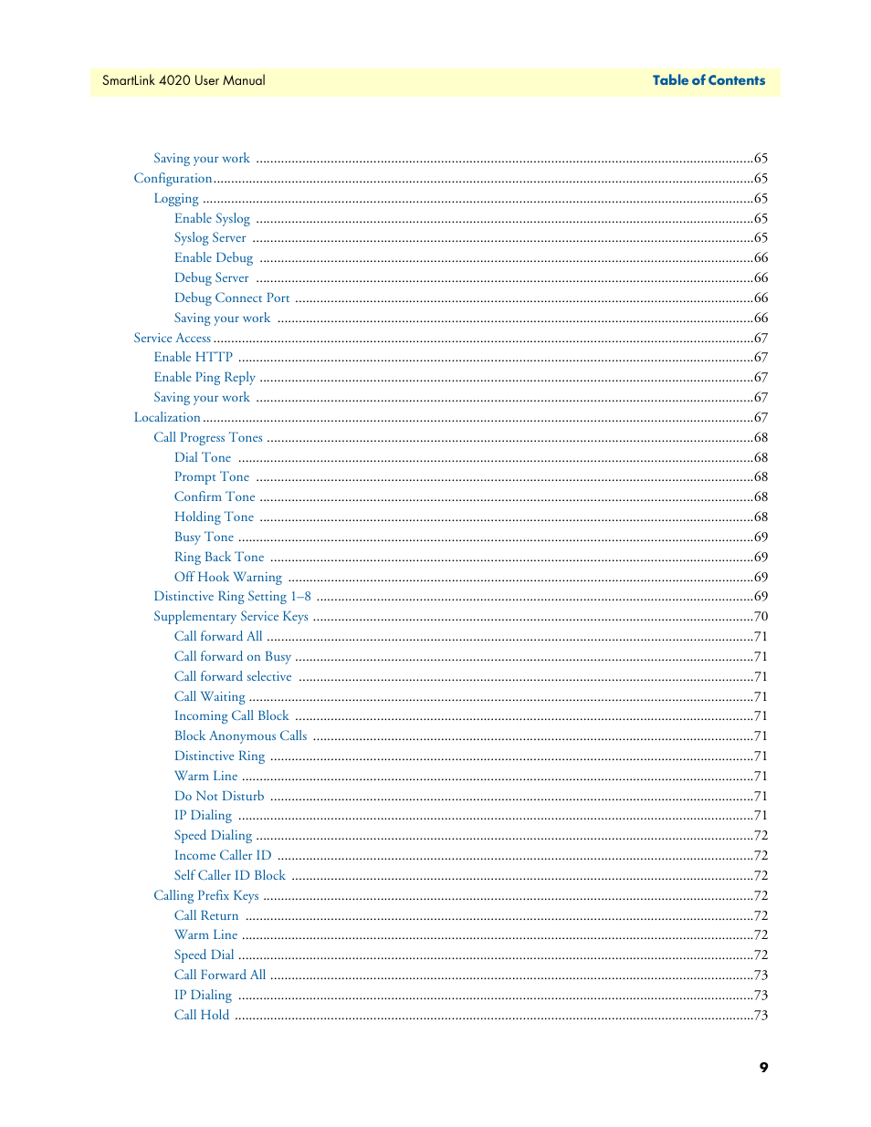 Patton electronic SL4020 User Manual | Page 9 / 97
