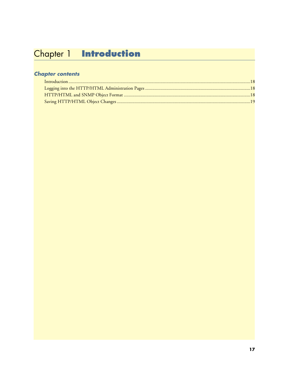 Chapter 1 introduction, 1 introduction, Chapter 1 describes configuring the a | Patton electronic Model 2604 User Manual | Page 19 / 148