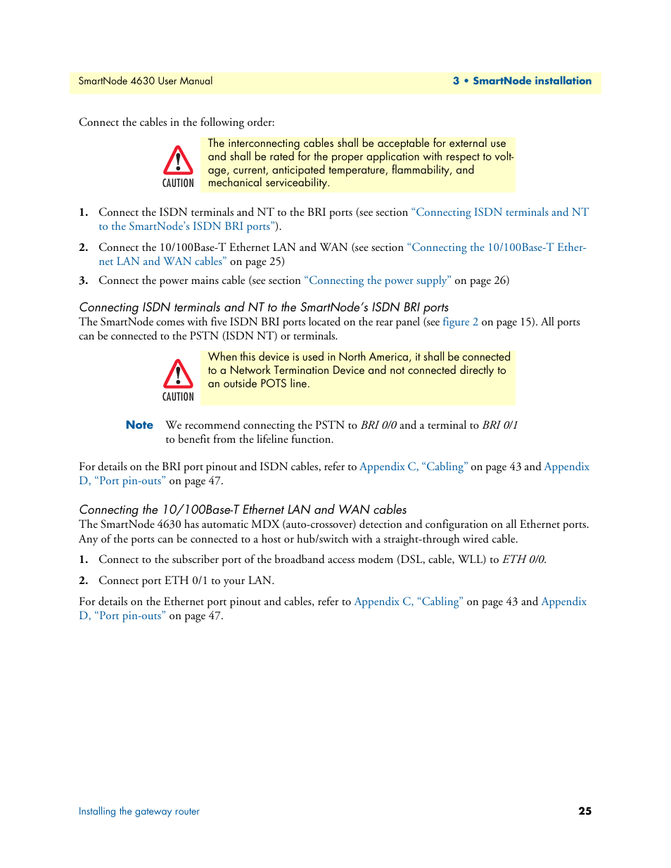 Patton electronic SMARTNODE 4630 User Manual | Page 25 / 54