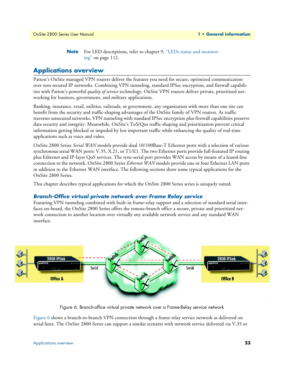 Applications overview | Patton electronic ONSITE 2800 User Manual | Page 23 / 135