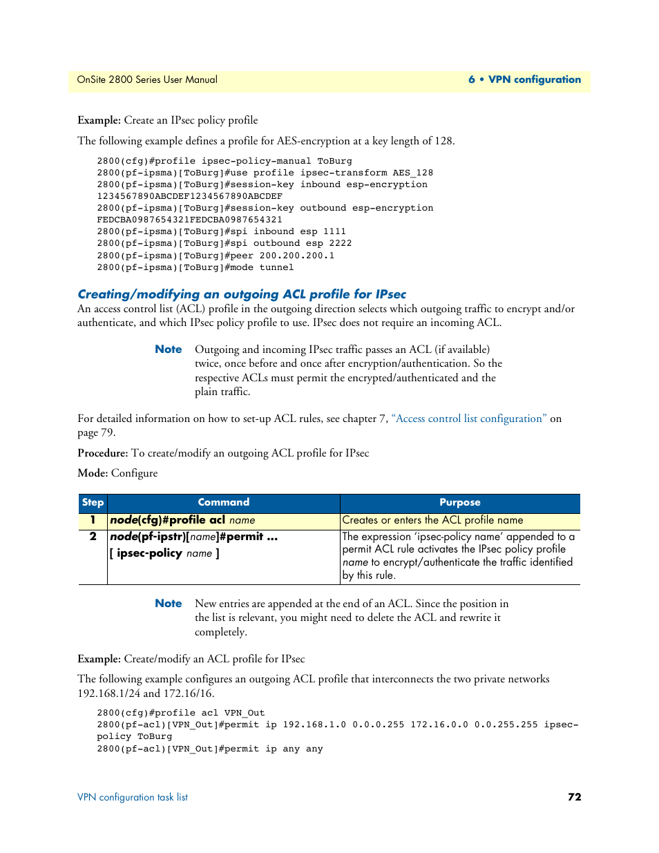 Patton electronic ONSITE 2800 User Manual | Page 72 / 135