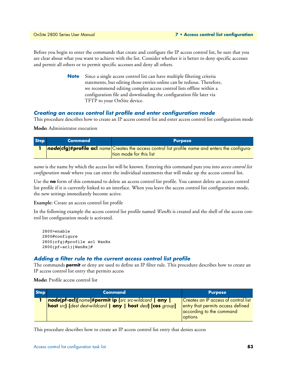 Patton electronic ONSITE 2800 User Manual | Page 83 / 135