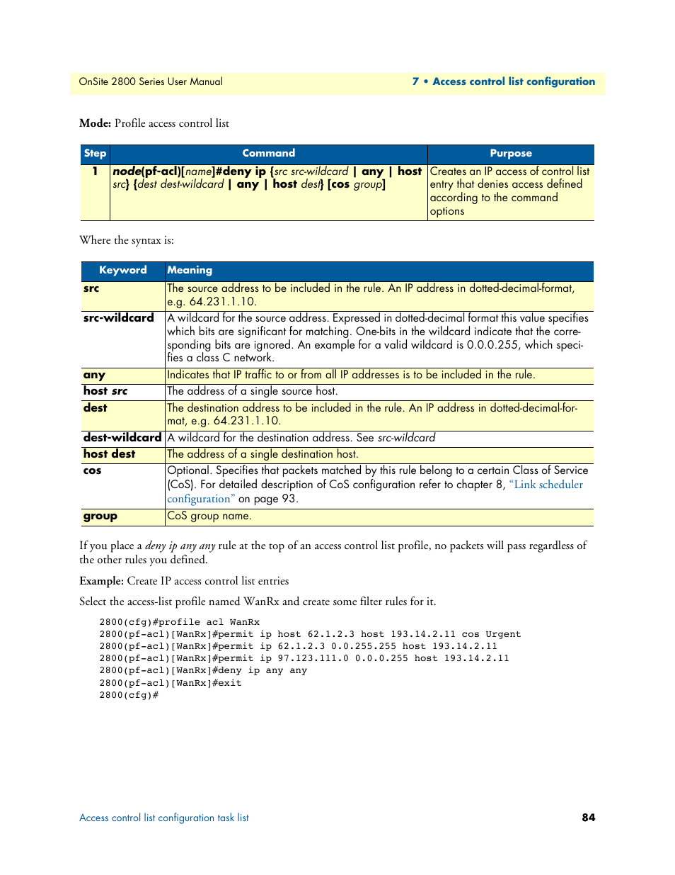 Patton electronic ONSITE 2800 User Manual | Page 84 / 135