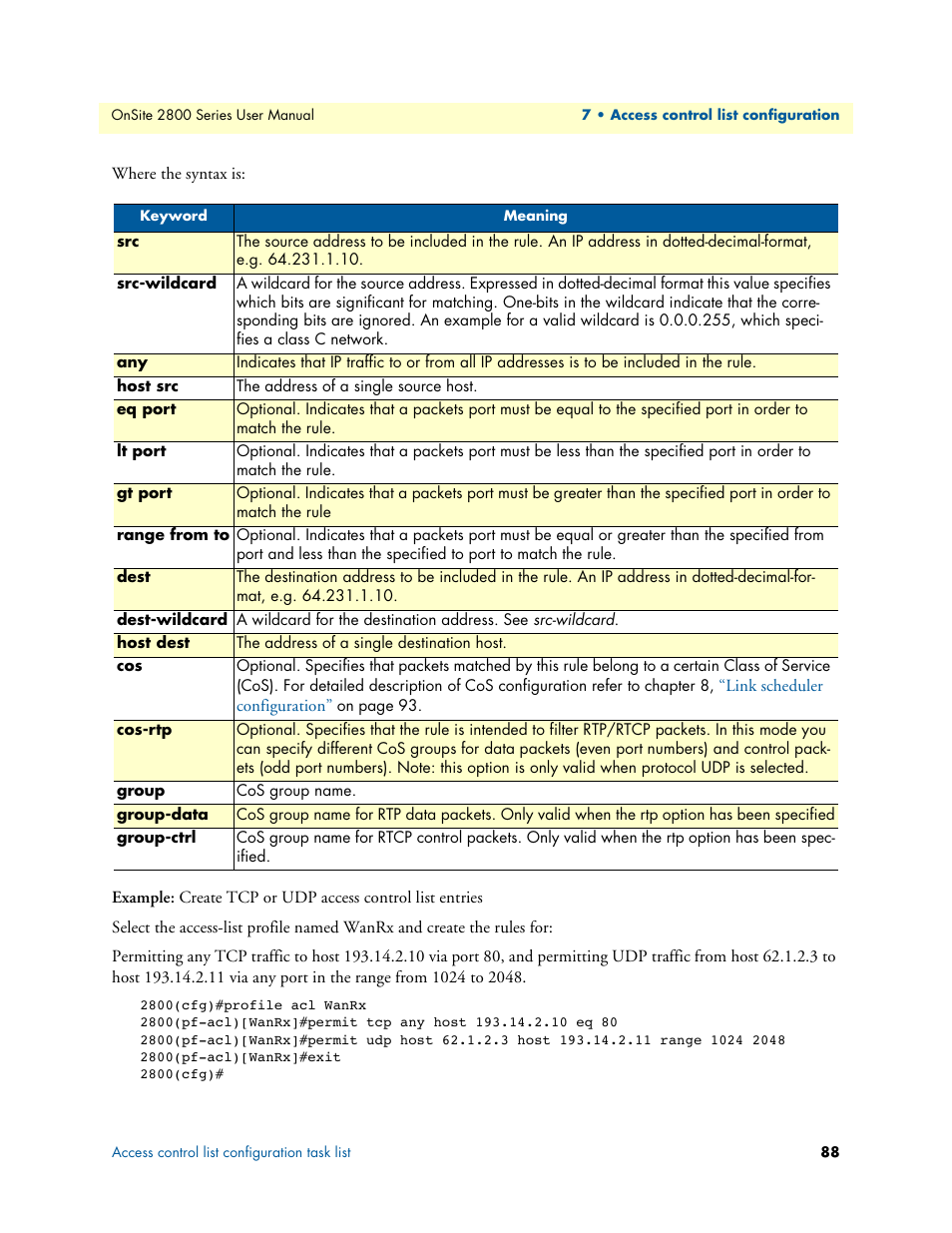 Patton electronic ONSITE 2800 User Manual | Page 88 / 135