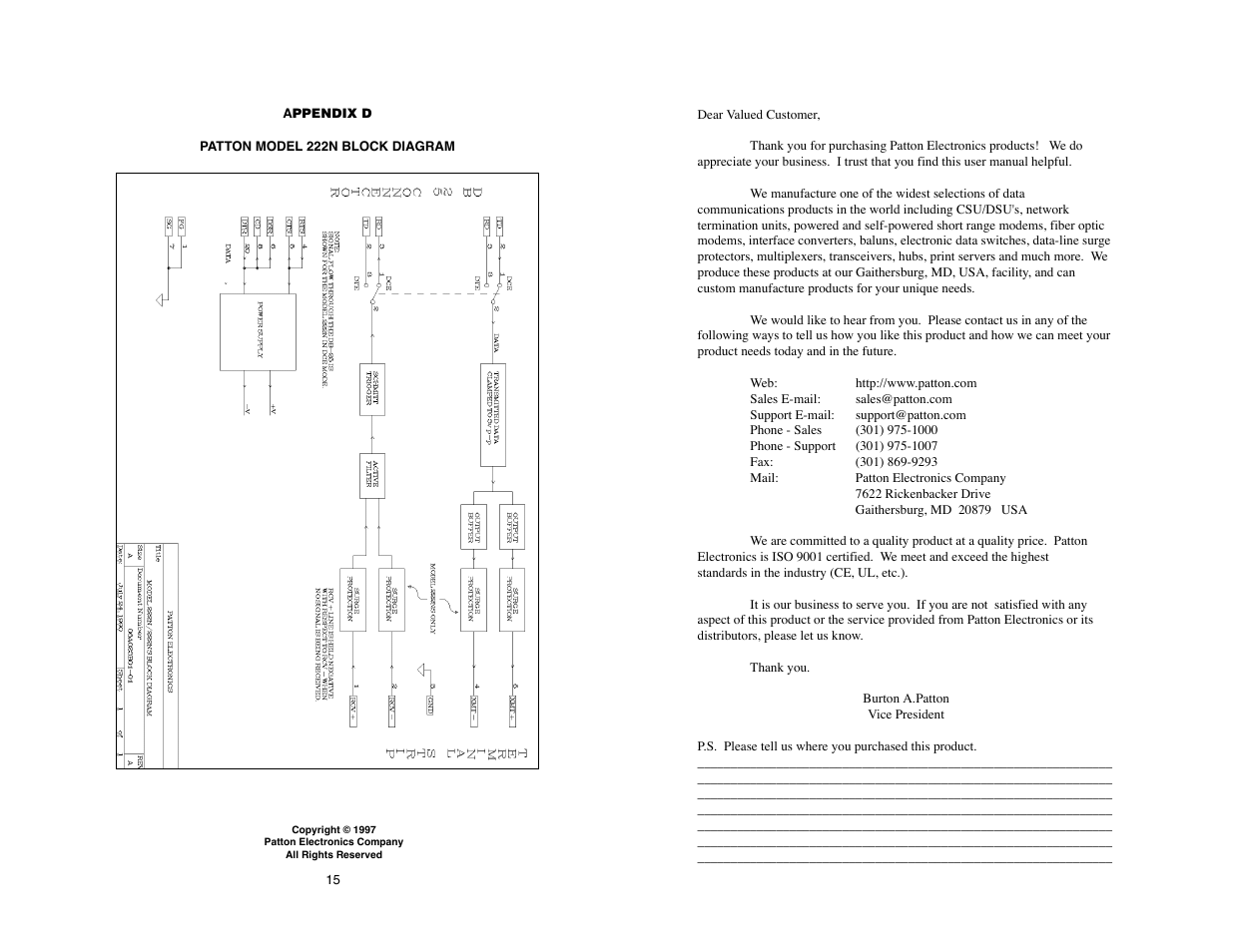 Patton electronic 222N User Manual | Page 20 / 20