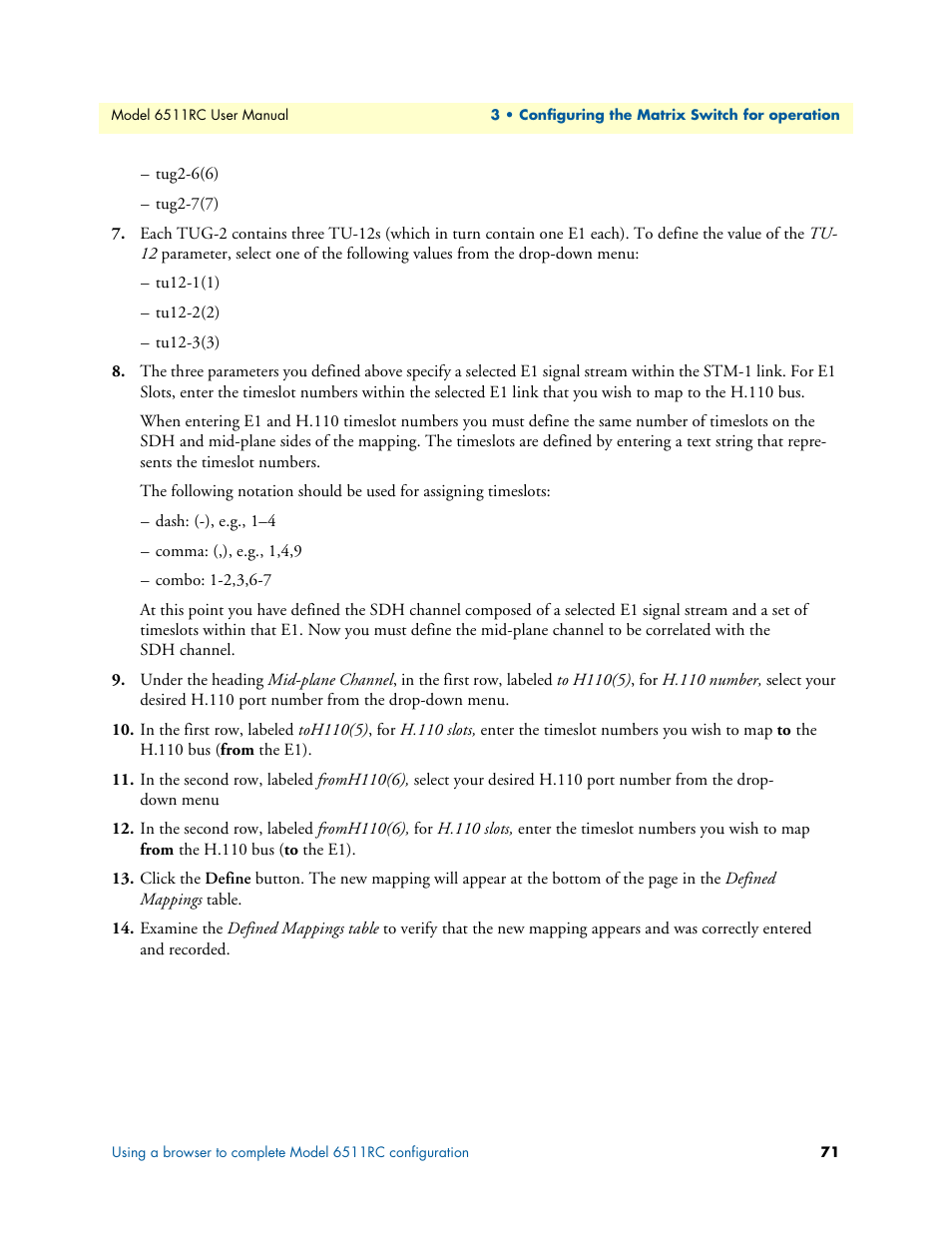 Patton electronic 6511RC User Manual | Page 71 / 104