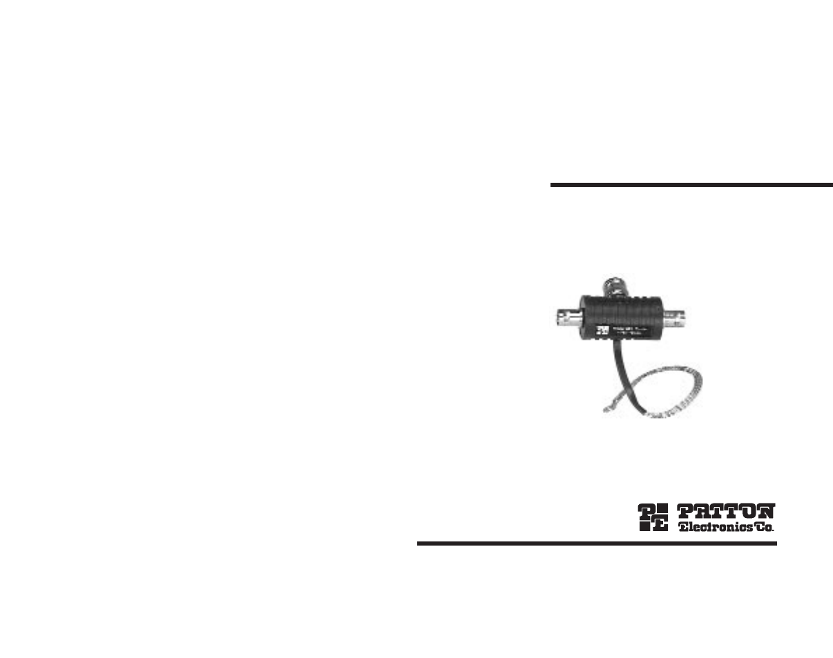Patton electronic 531 User Manual | 4 pages
