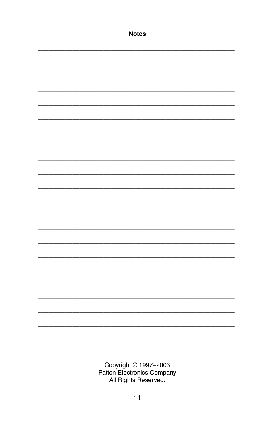Patton electronic 3P-MF9 User Manual | Page 12 / 12