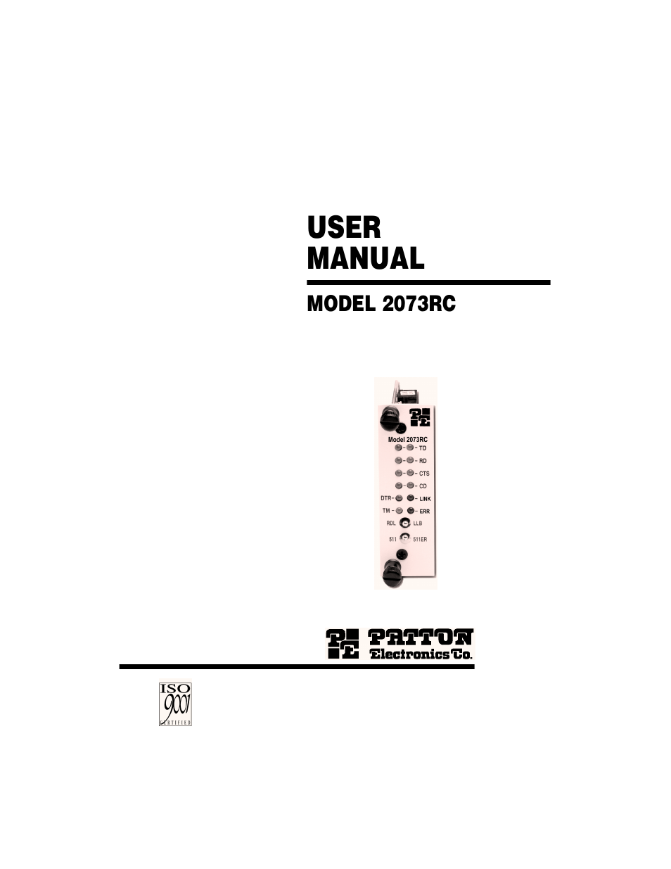 Patton electronic 2073RC User Manual | 28 pages