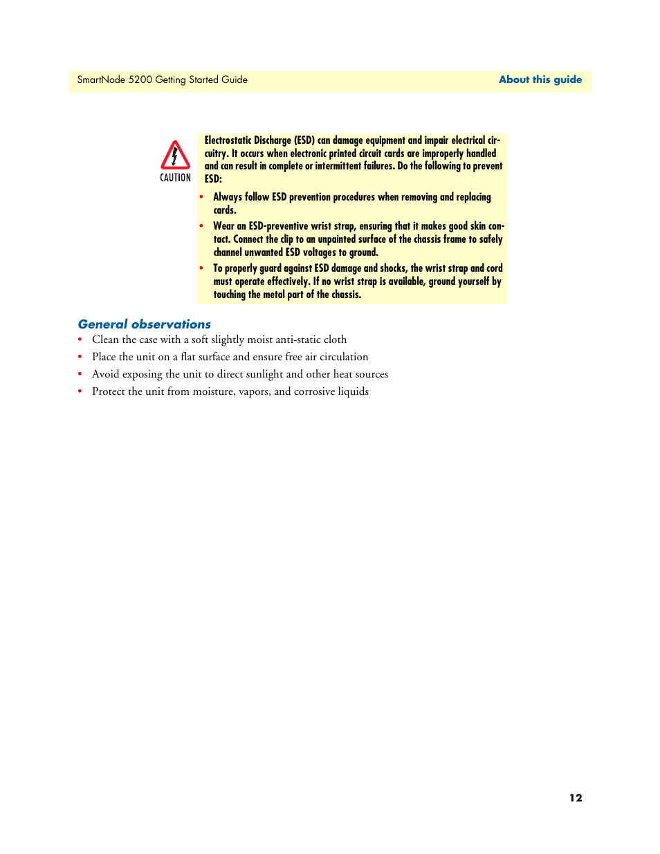 General observations | Patton electronic SmartNode 5200 User Manual | Page 12 / 50