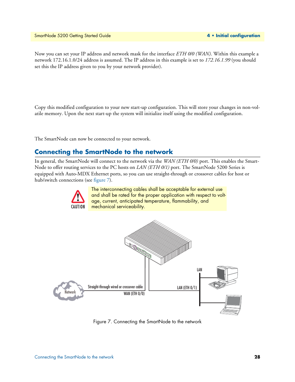 Connecting the smartnode to the network, Connecting the smartnode to the net, Work | Patton electronic SmartNode 5200 User Manual | Page 28 / 50