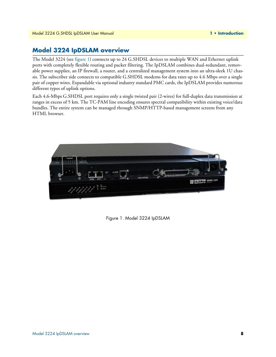 Model 3224 ipdslam overview, Model 3224 ipdslam | Patton electronic 3224 User Manual | Page 15 / 52