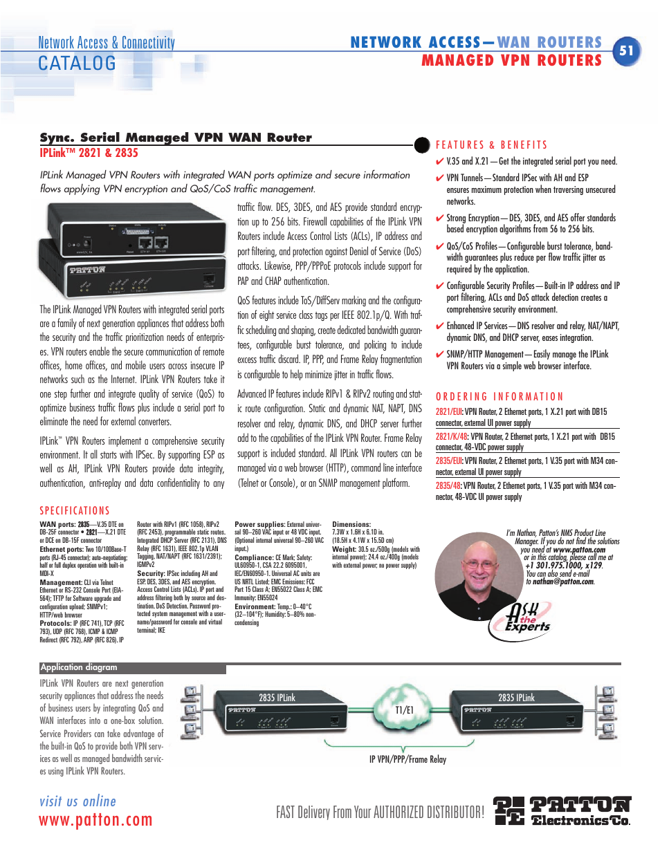 V.35, X.21, Integrated v.35 vpn wan access device | Integrated x.21 vpn wan access device, Integrated vpn wan access device v.35, Integrated vpn wan access device x.21, Integrated v.35 vpn, Wan access device, Integrated x.21vpn, Add vpn security to serial interfaces | Patton electronic ACC-S02 User Manual | Page 12 / 16