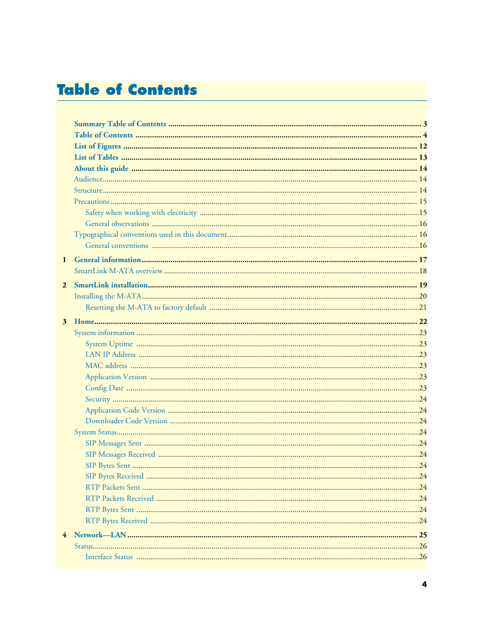 Patton electronic Patton SmartLink M-ATA User Manual | Page 4 / 86