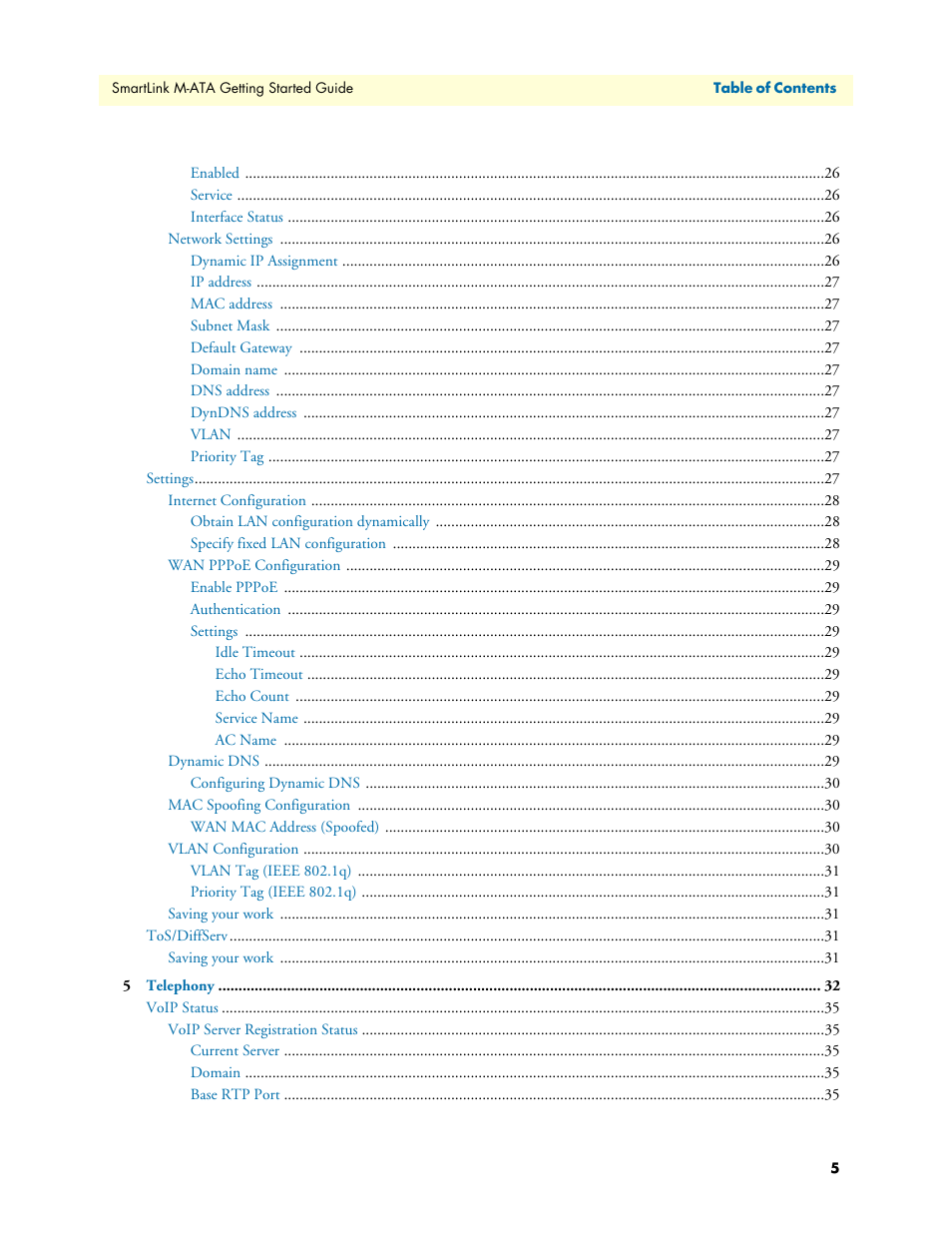 Patton electronic Patton SmartLink M-ATA User Manual | Page 5 / 86