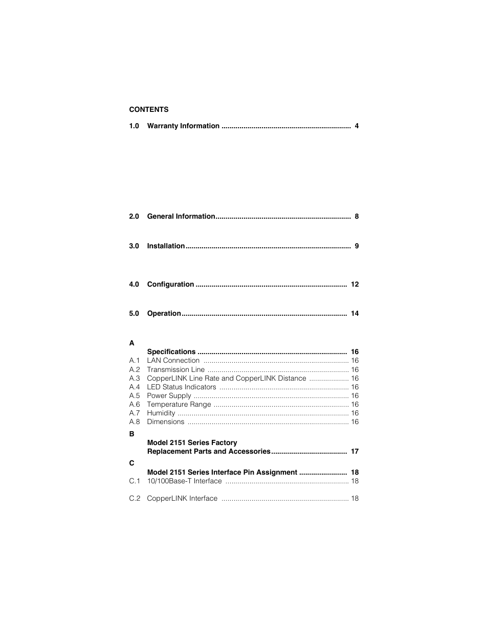 Patton electronic COPPERLINK 2151 User Manual | Page 2 / 20