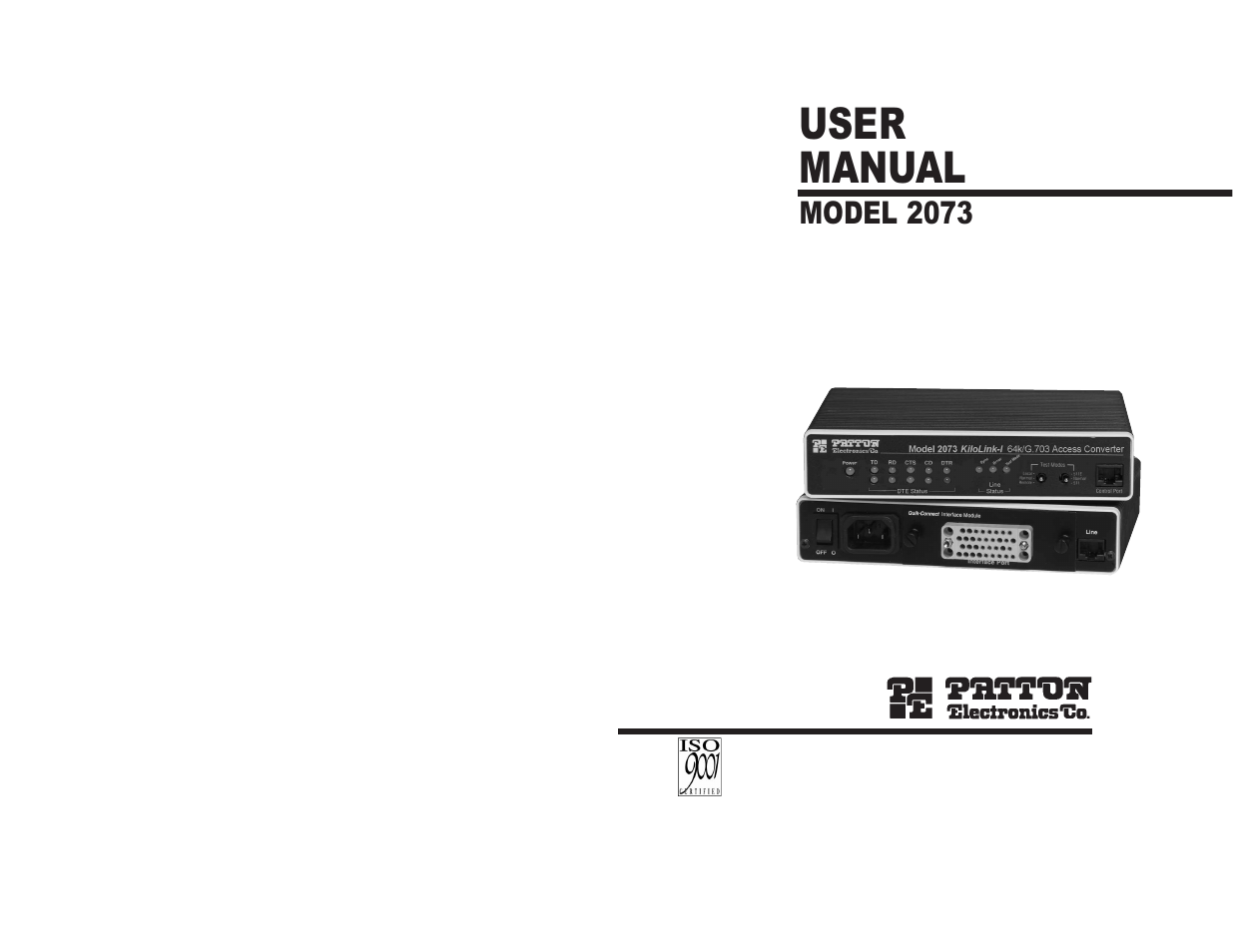 Patton electronic 2073 User Manual | 13 pages