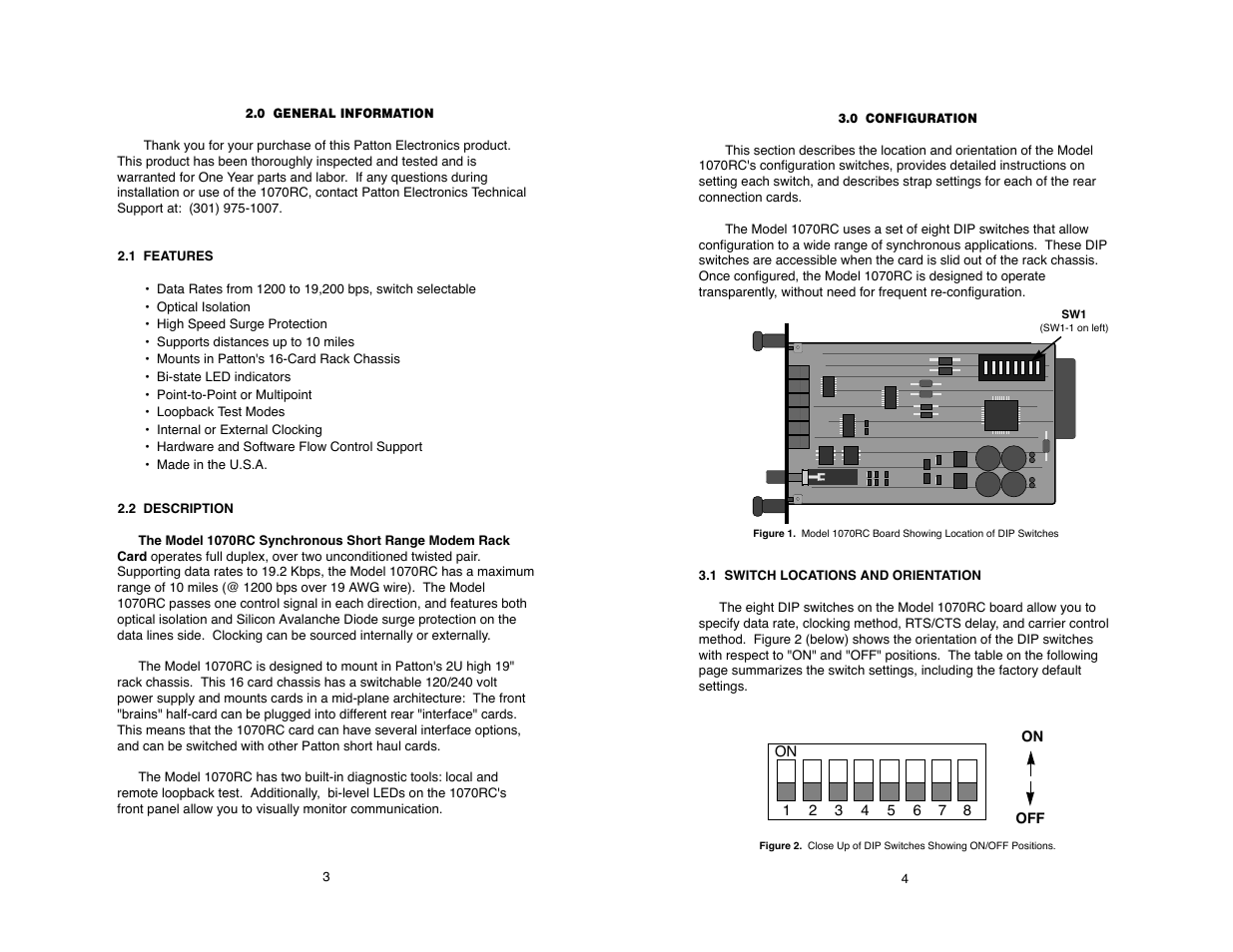 Patton electronic 1070RC User Manual | Page 4 / 28