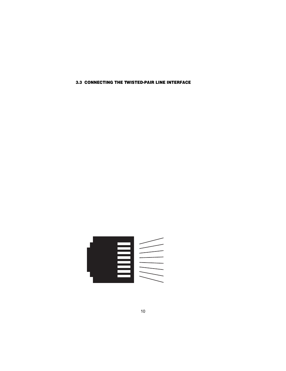 3 connecting the twisted-pair line interface, Connecting the twisted-pair line interface, Er to section 3.3 | Patton electronic 1058 User Manual | Page 10 / 27