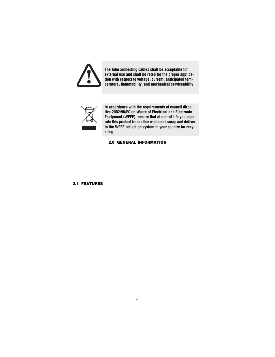 0 general information, 1 features, General information | Features | Patton electronic 1058 User Manual | Page 6 / 27