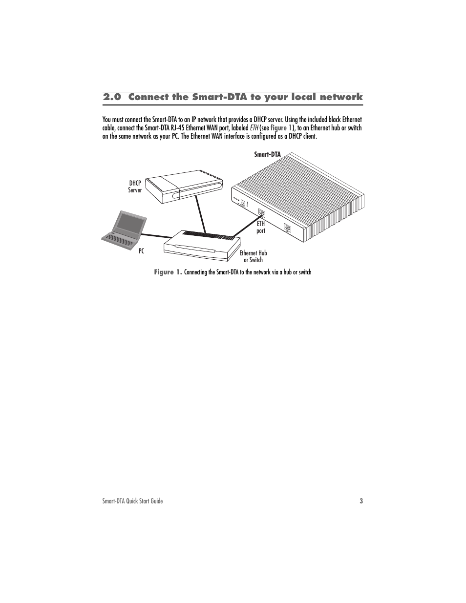 0 connect the smart-dta to your localnetwork | Patton electronic SMART-DTA 07MSDTA-QS User Manual | Page 3 / 12