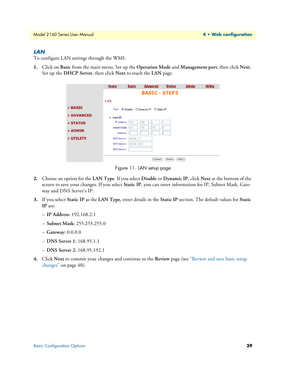 Patton electronic COPPERLINK 2160 User Manual | Page 39 / 113