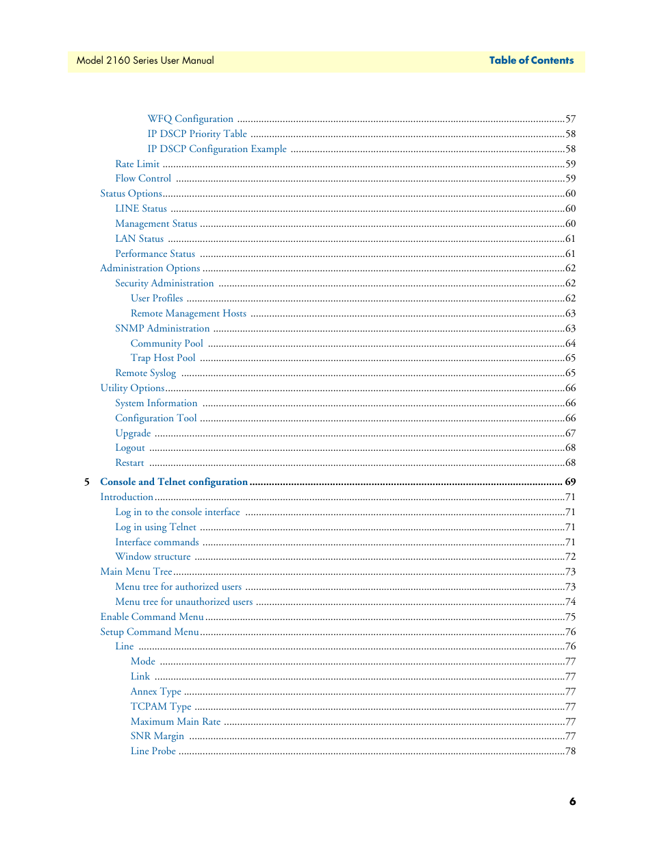 Patton electronic COPPERLINK 2160 User Manual | Page 6 / 113