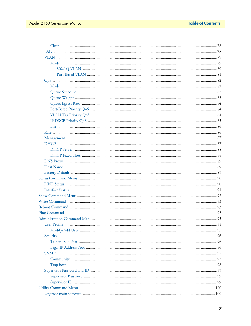 Patton electronic COPPERLINK 2160 User Manual | Page 7 / 113