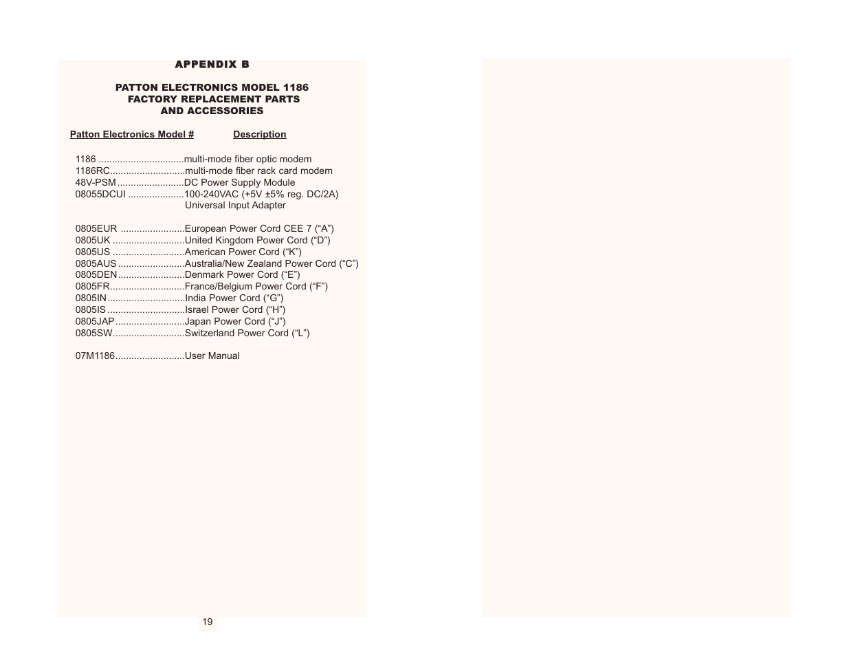 Patton electronic 1186 User Manual | Page 11 / 11