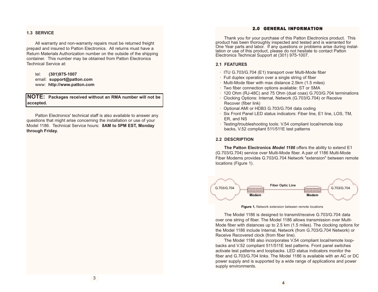 Patton electronic 1186 User Manual | Page 3 / 11