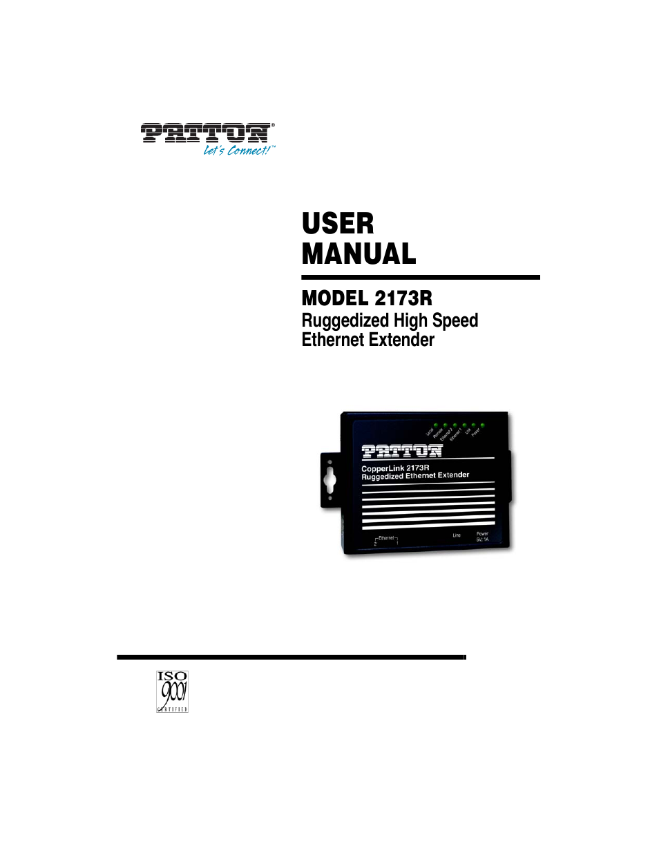 Patton electronic 2173R User Manual | 20 pages