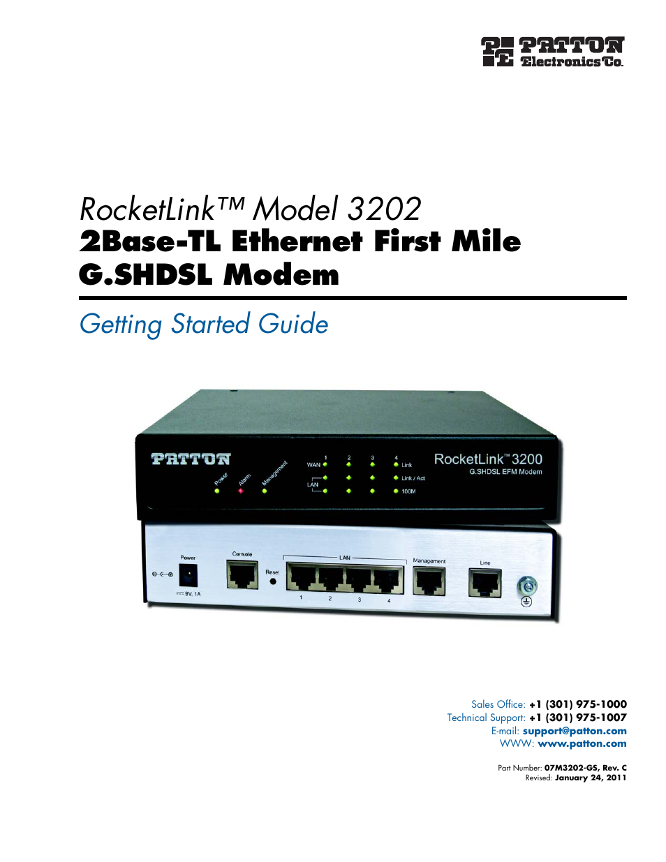 Patton electronic RocketLink 3202 User Manual | 107 pages