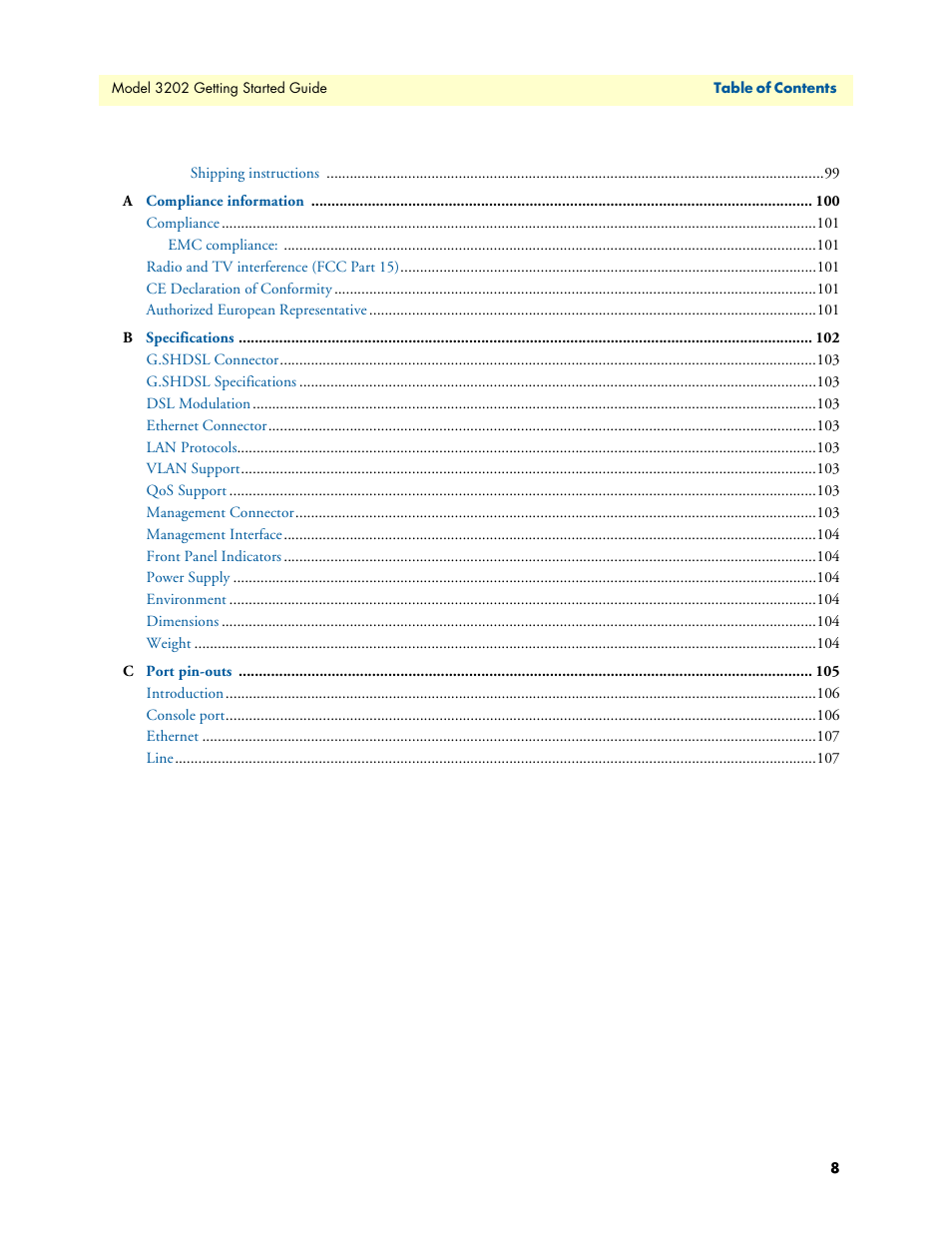 Patton electronic RocketLink 3202 User Manual | Page 8 / 107