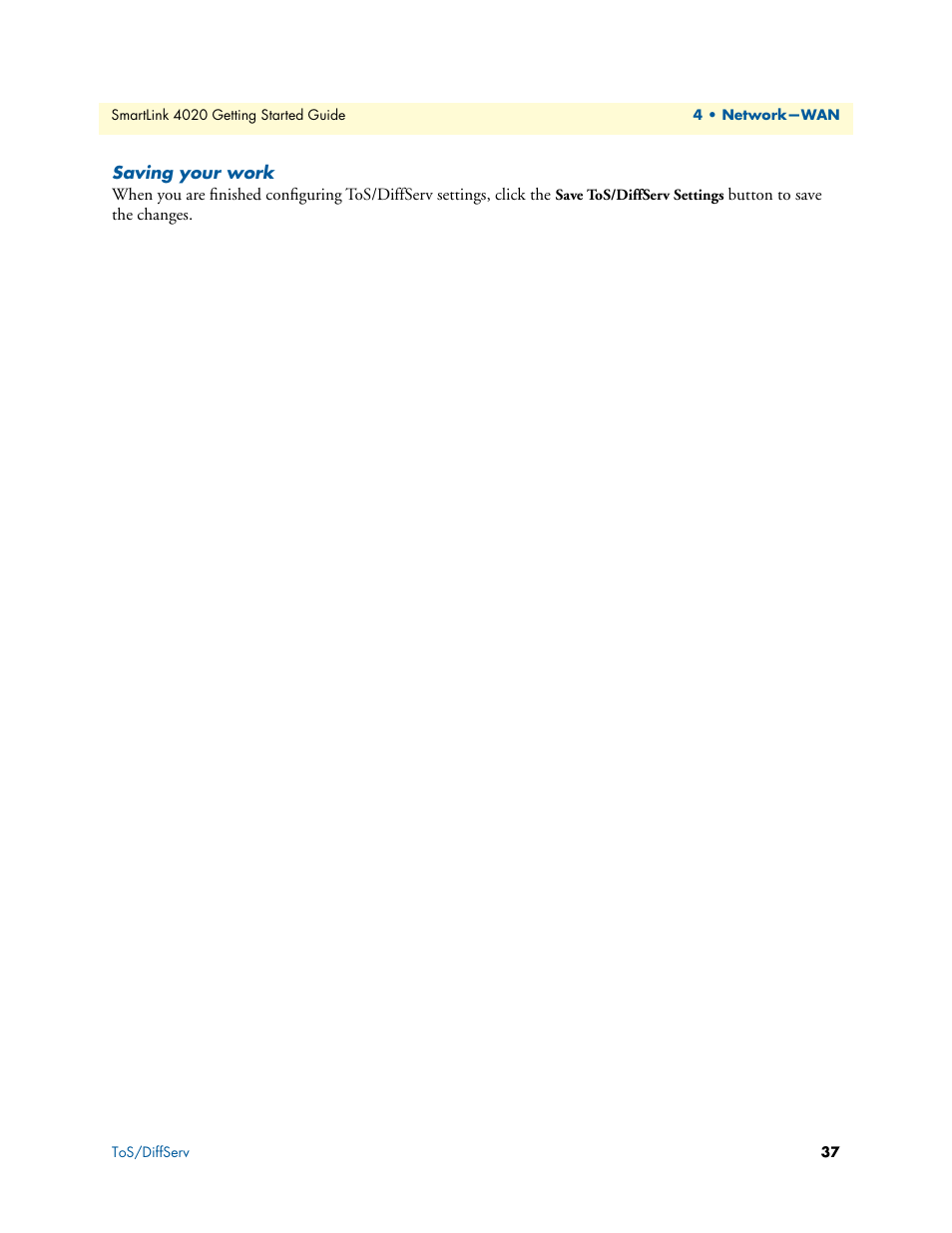 Saving your work | Patton electronic 4020 Series User Manual | Page 37 / 97