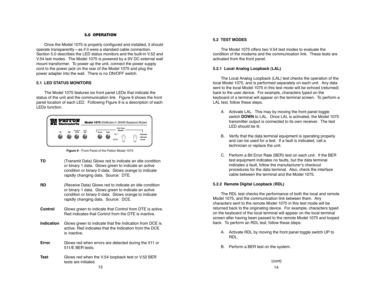 Patton electronic MODEL 1075 User Manual | Page 15 / 24