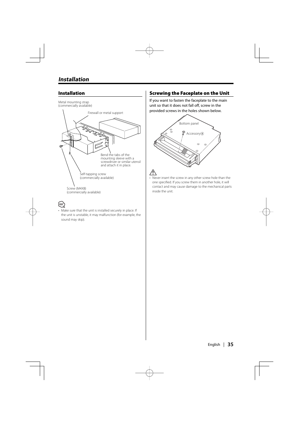 Installation | PhatNoise KDC-W6531 User Manual | Page 35 / 40