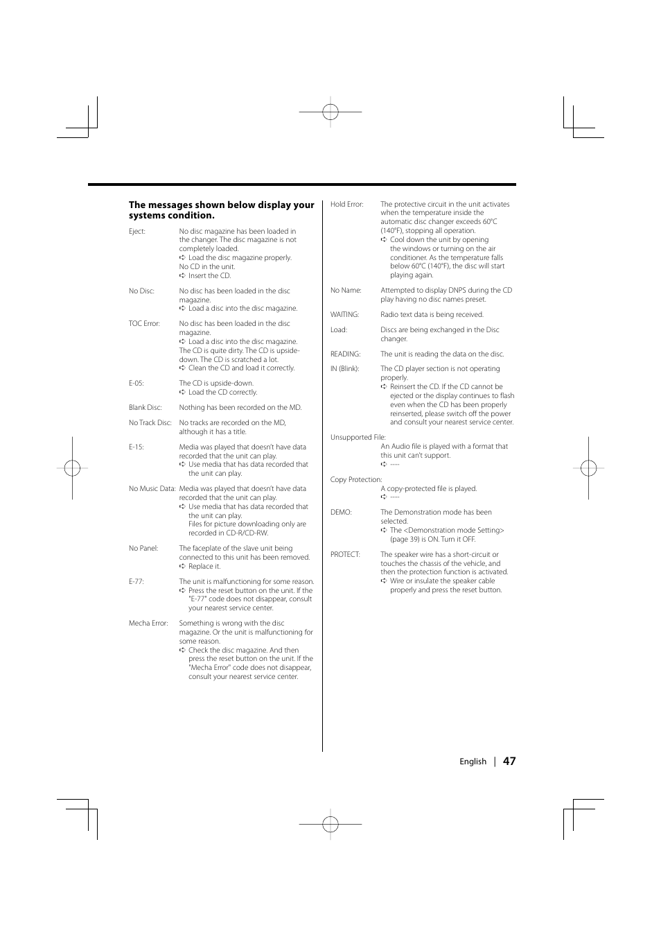 PhatNoise KDC-W707 User Manual | Page 47 / 48