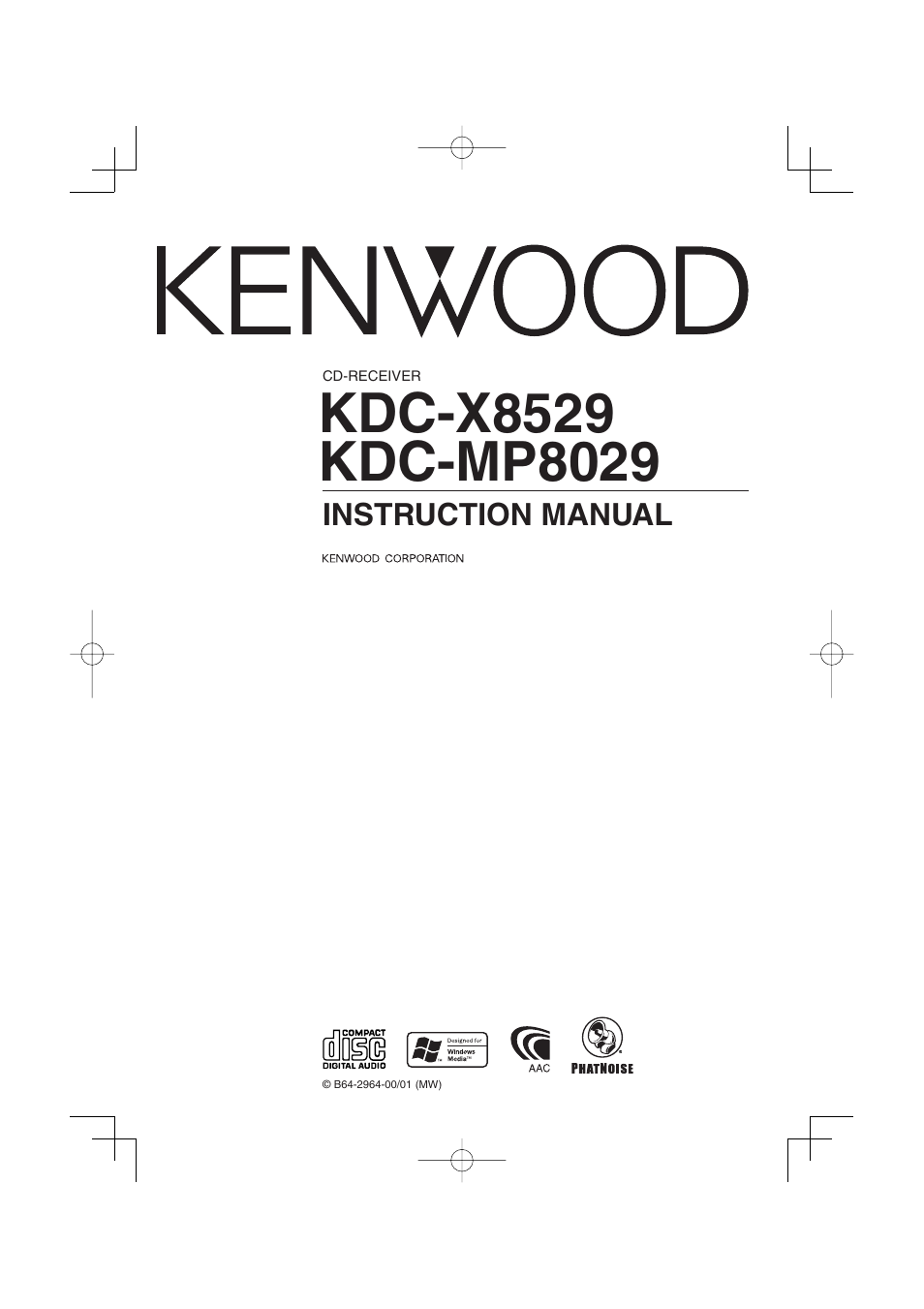 PhatNoise KDC-MP8029 User Manual | 50 pages